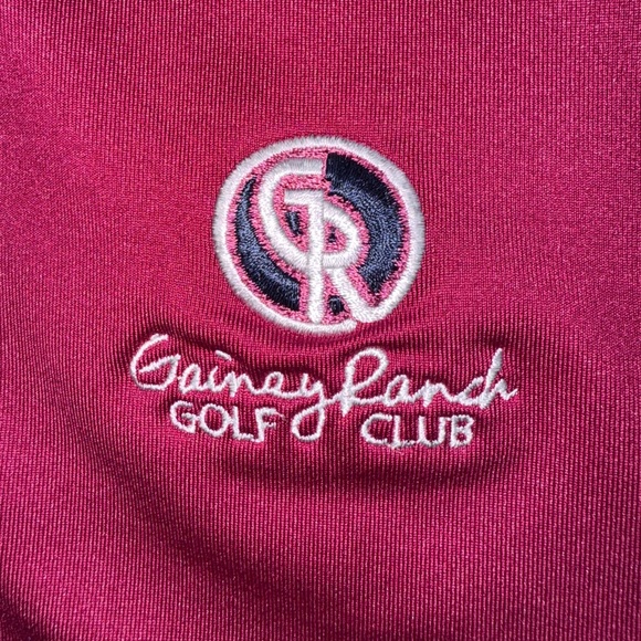 Adidas Golf Quarter Zip Pullover - Gainey Ranch Golf Club | Men’s Medium Maroon - Picture 8 of 9